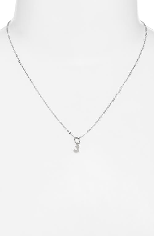 Nashelle Initial Pendant Necklace In Sterling Silver - J
