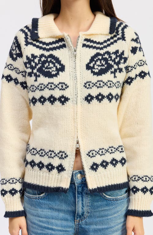 Jacquie The Label Remi Fair Isle Cardigan In Multi