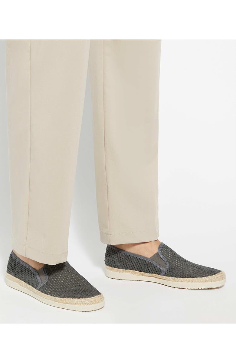 Dune London Fisher Espadrille Slip On Sneakers, Alternate, color, Grey-Fabric