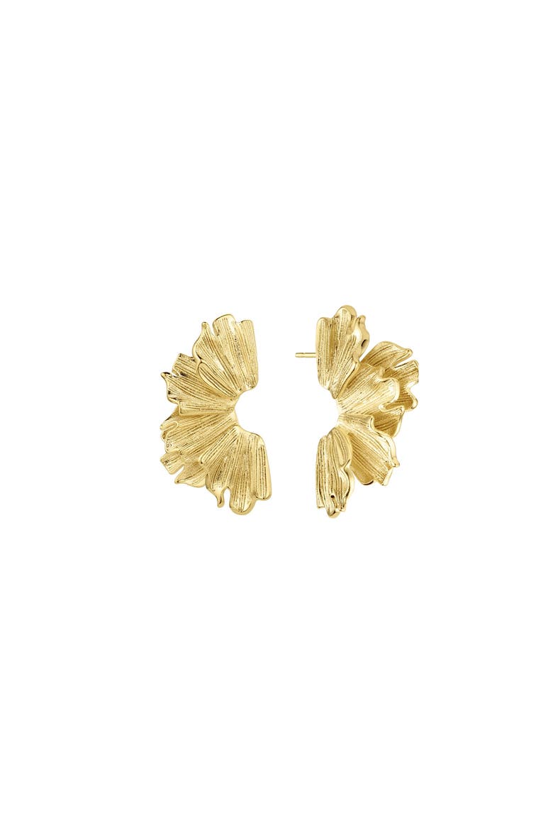 Lilah Flower Earrings, Main, color, Gold