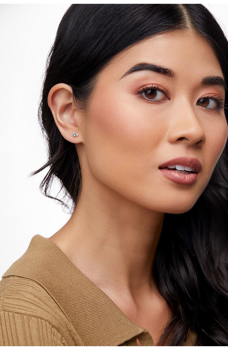 Bony Levy Blue Topaz Stud Earrings, Alternate, color, 