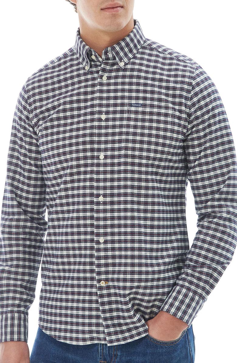Barbour Emmerson Tailored Button-Down Shirt, Main, color,