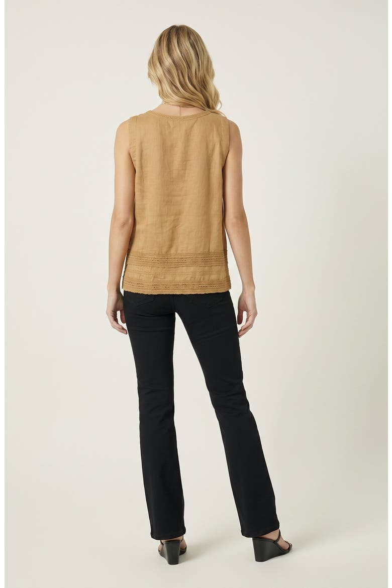 Casual Sleeveless Linen Top, Alternate, color, Orange
