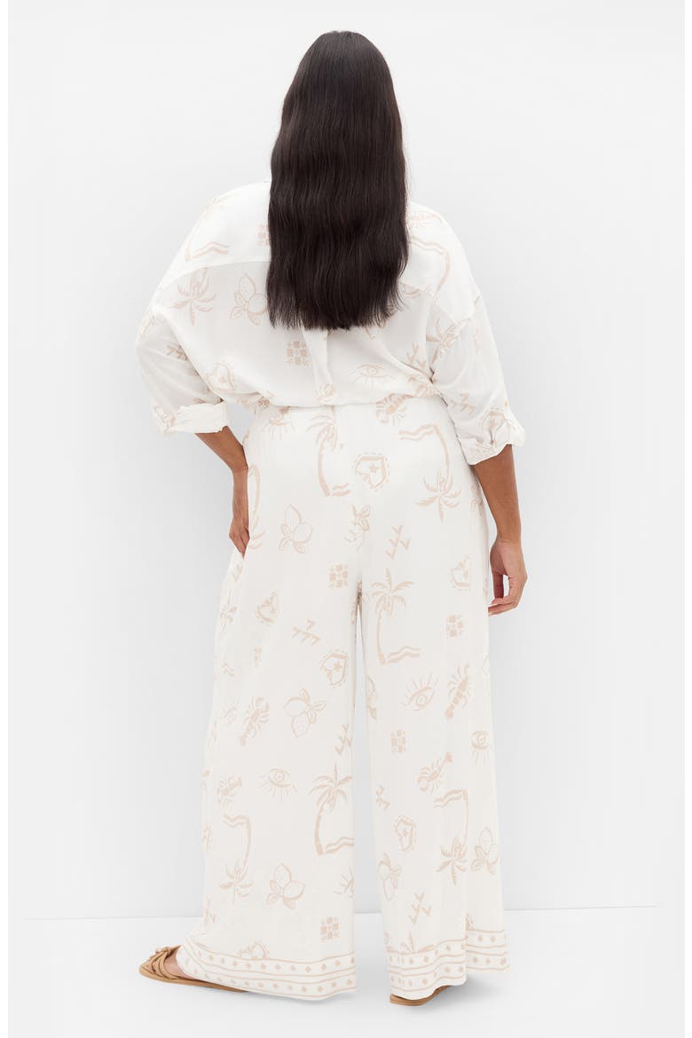Alessia Wide Leg Pants, Alternate, color, STONE CONVERSATIONAL