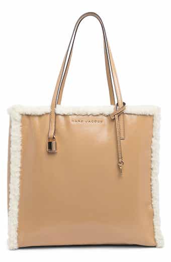 Grind Faux Shearling Trim Tote Bag