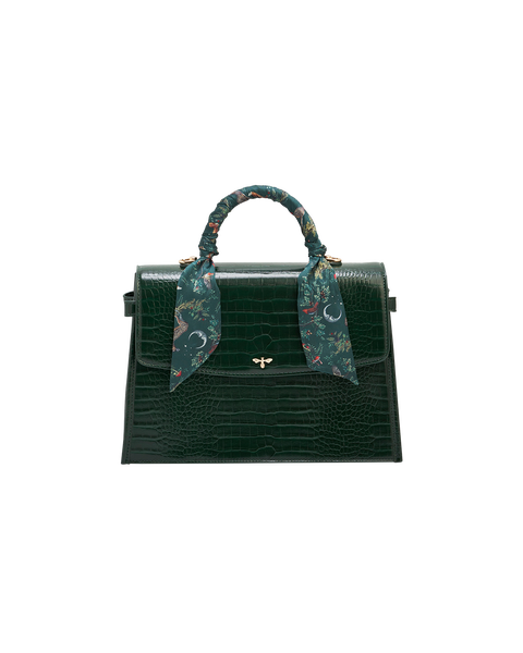 Eliza Croc Top Handle Purse
