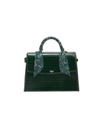 Fable England Eliza Croc Top Handle Purse