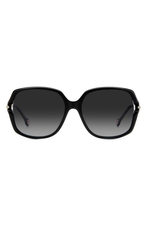58mm Square Sunglasses