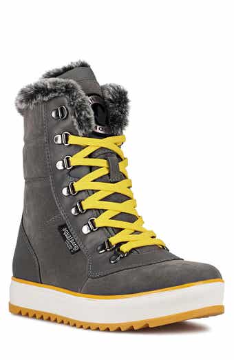 AQUATHERM BY SANTANA CANADA Maya Faux Fur Lined Lace-Up Boot