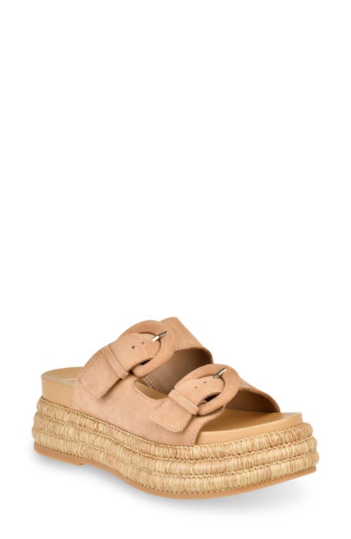Dolce Vita Witny Platform Espadrille Sandal In Toffee Suede