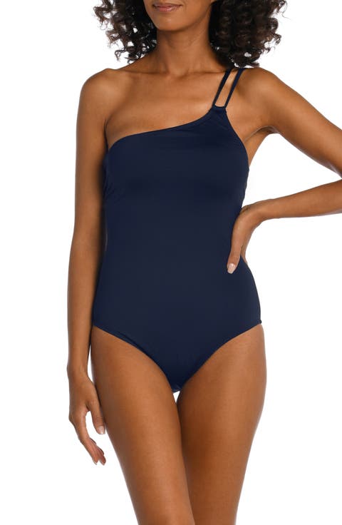 Goddess One-Shoulder One-Piece Swimsuit