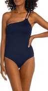 La Blanca Goddess One-Shoulder One-Piece Swimsuit