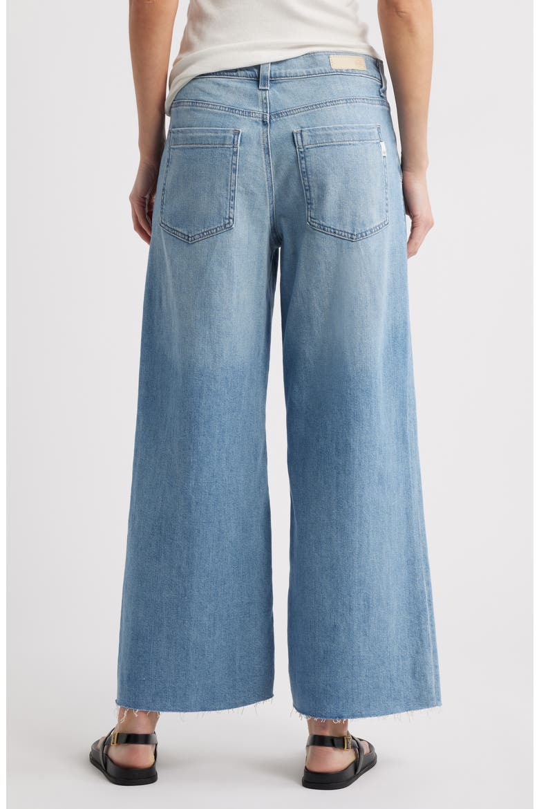 Stella Raw Hem Low Slung Palazzo Jeans, Alternate, color, ARIES