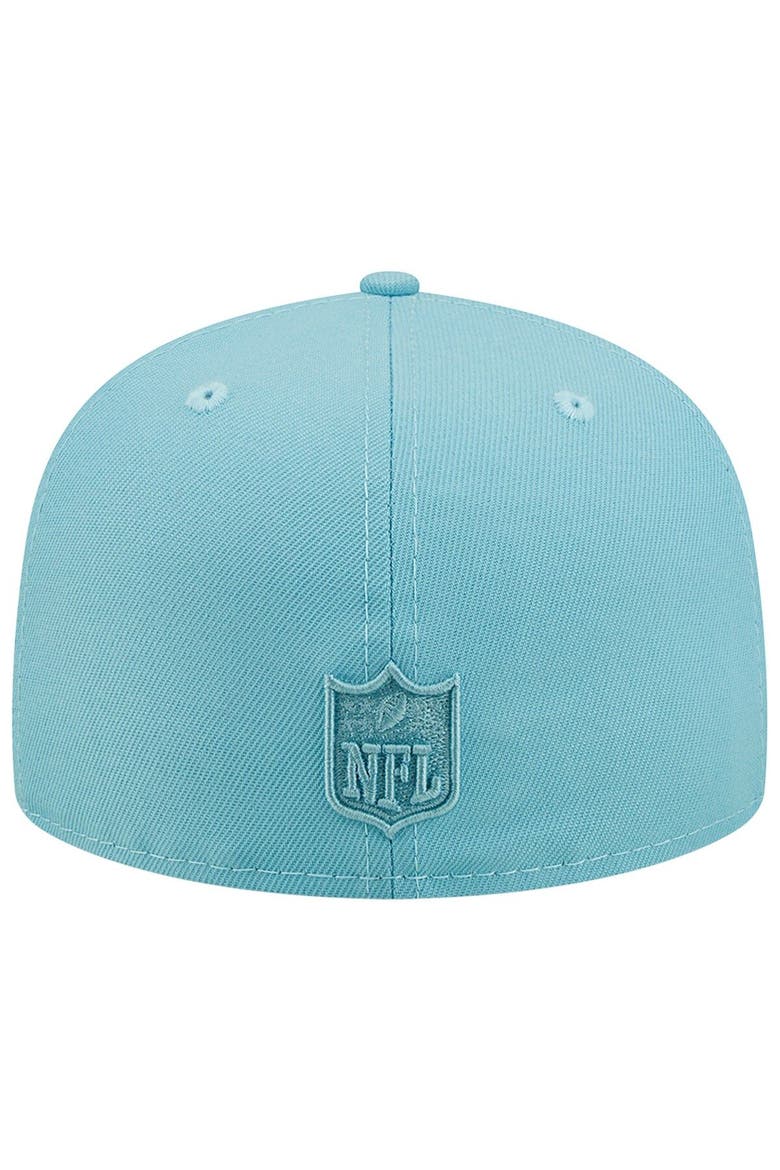 Men's New Era Aqua New York Giants Color Pack 59FIFTY Fitted Hat, Alternate, color, Blue