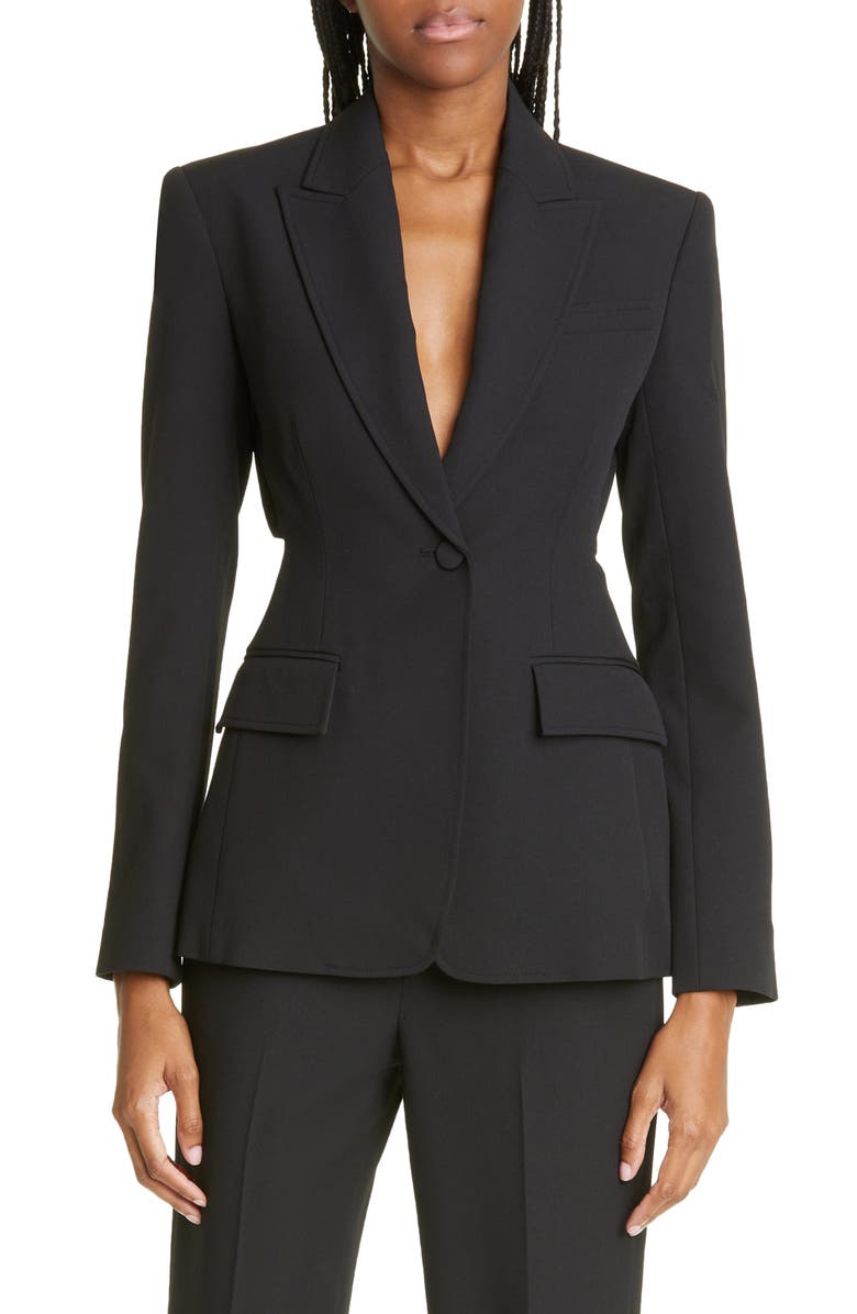 A.L.C. Carlyle Cutout Back Blazer, Main, color, 