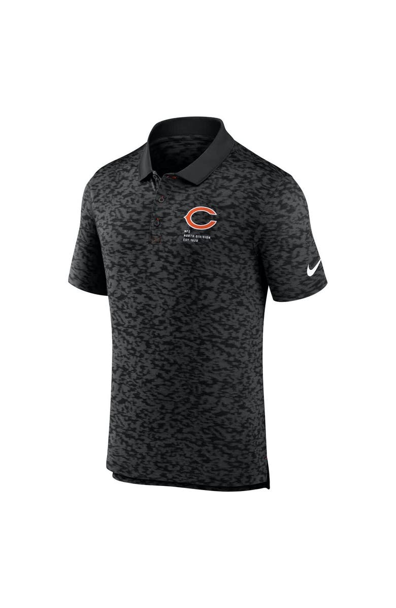 Nike Men's Nike Black Chicago Bears Pique Fashion Performance Polo, Alternate, color, Black