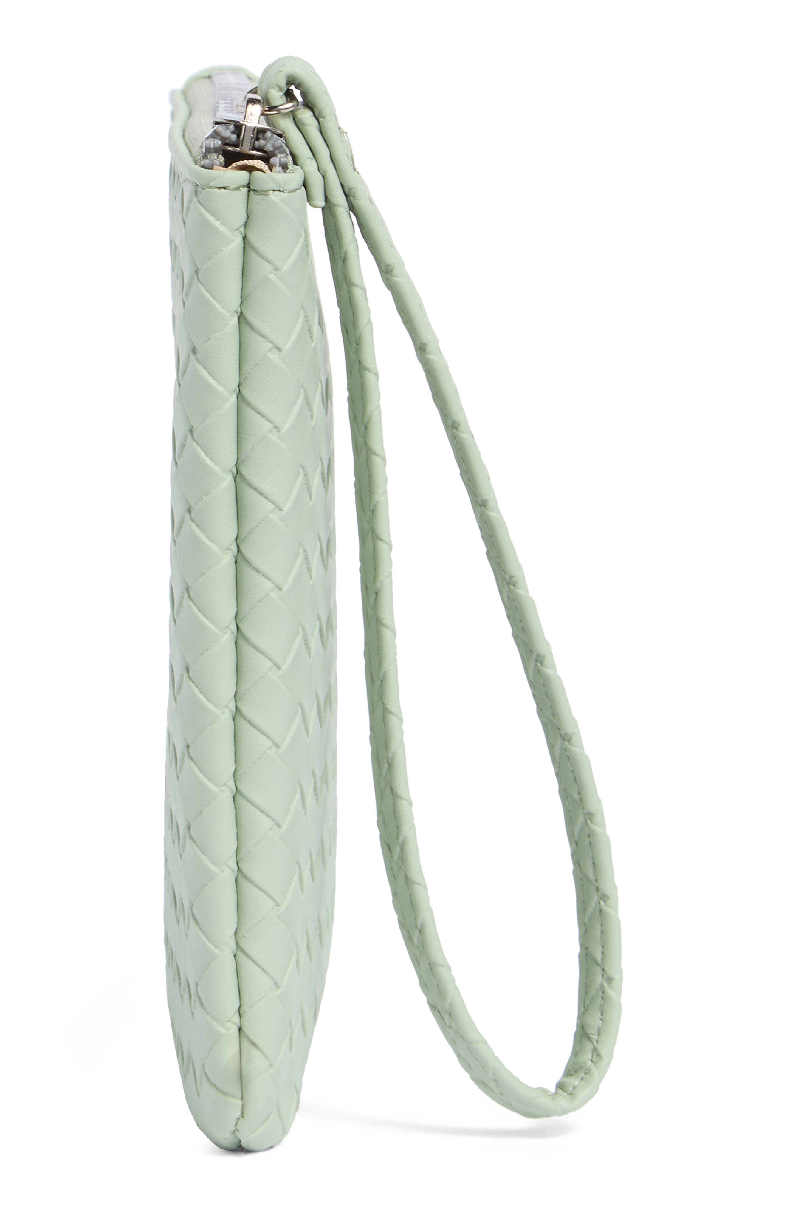 Woven Wristlet, Alternate, color, THYME WOVEN