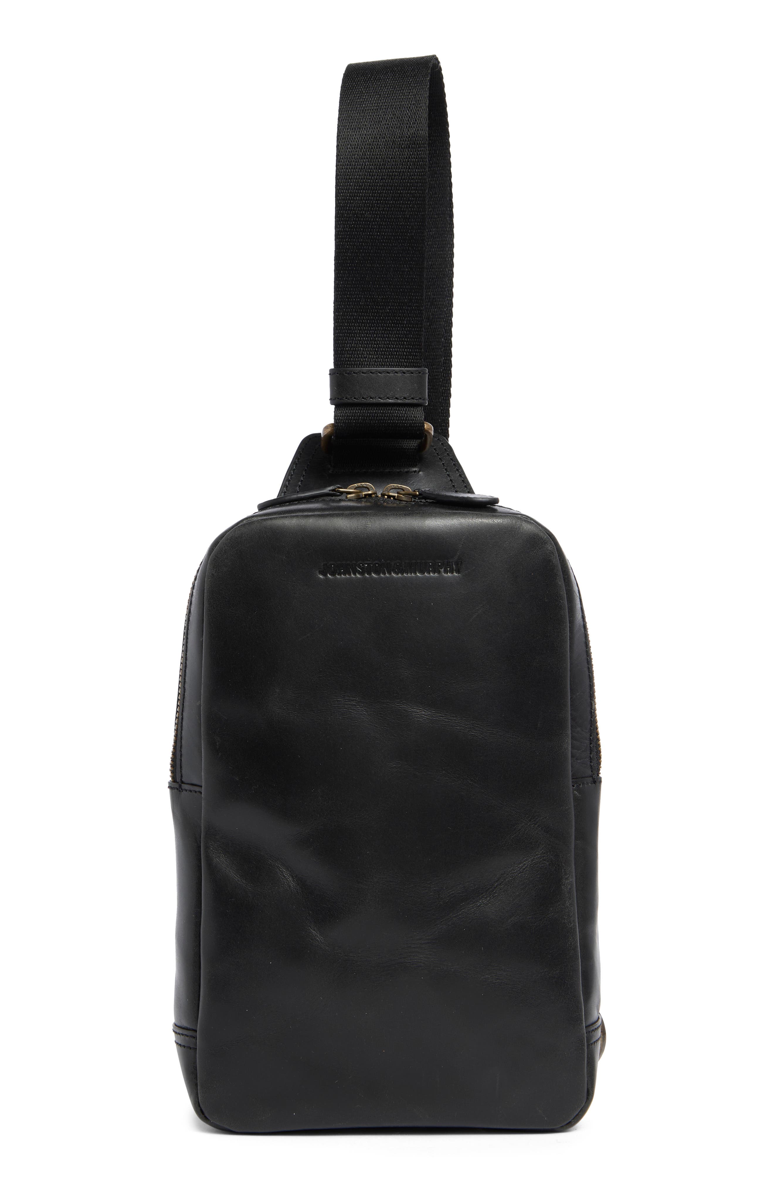 Johnston & Murphy Hunter Glazed Sling Bag