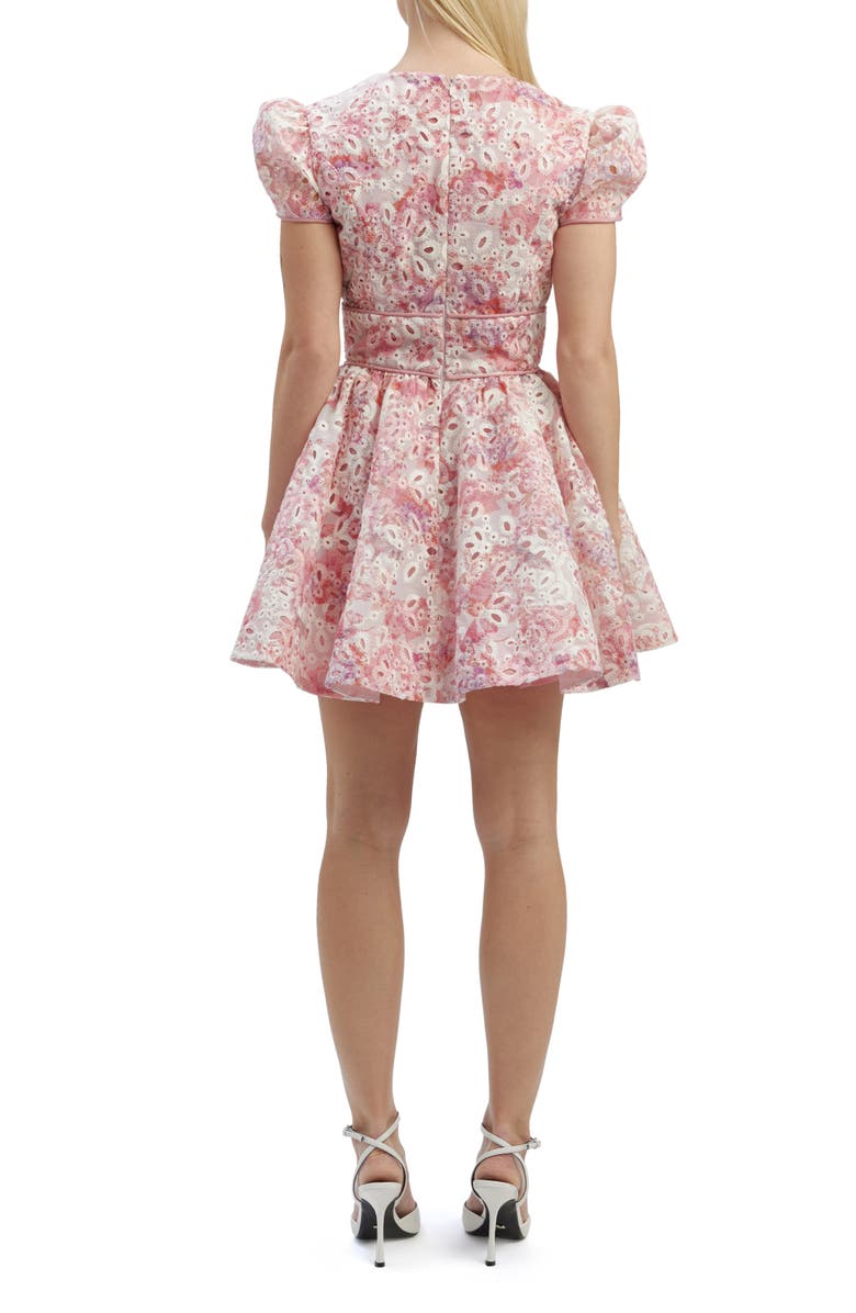 Bardot Tamarin Floral Eyelet Embroidered Minidress, Alternate, color, 
