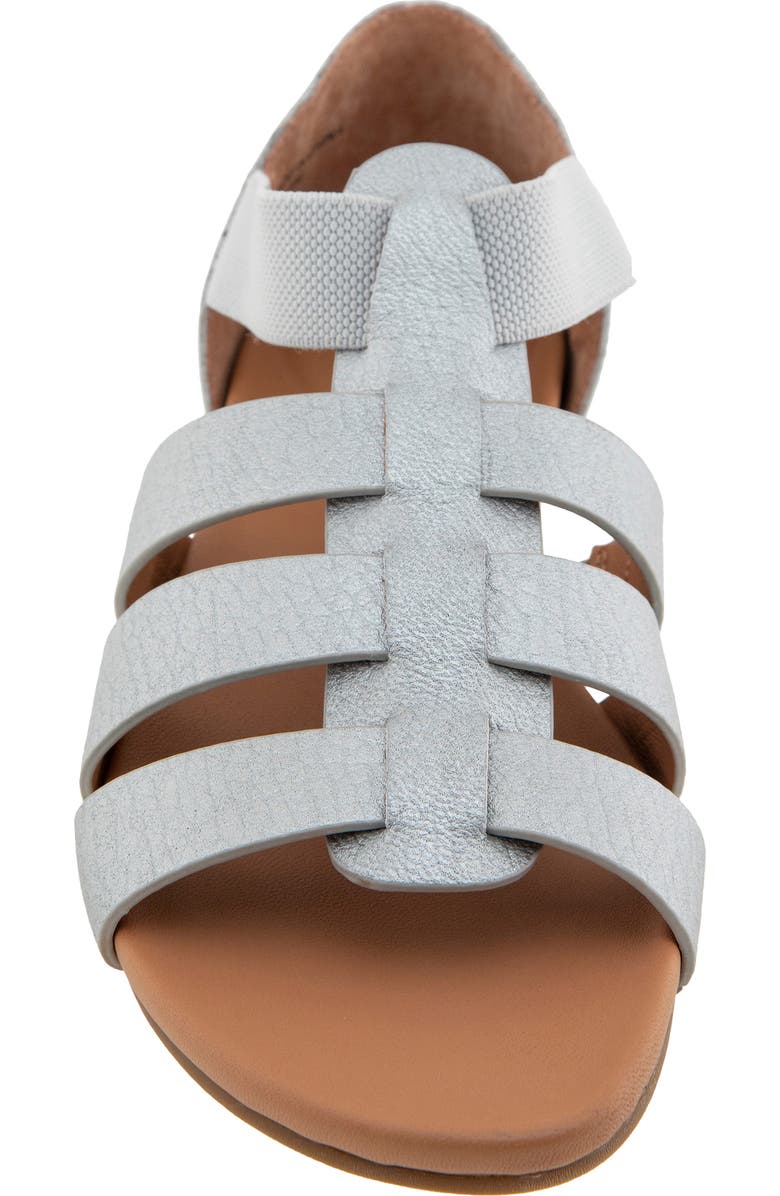 Gentle Souls Lennon Strappy Sandal, Alternate, color, Matte Silver Leather