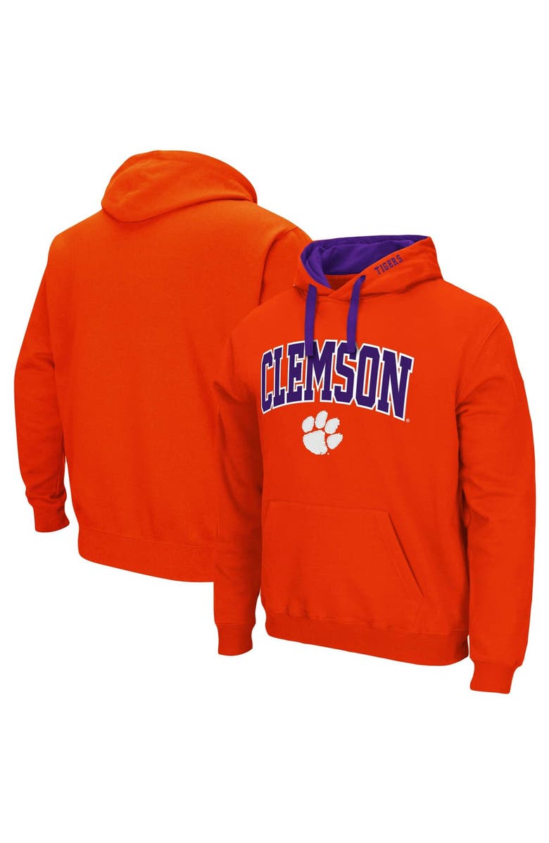 COLOSSEUM Men's Colosseum Orange Clemson Tigers Big & Tall Arch & Logo 2.0 Pullover Hoodie, Main, color, Orange
