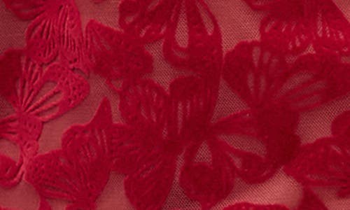 Bdg Urban Outfitters Je'taime Flocked Velvet Camisole In Red