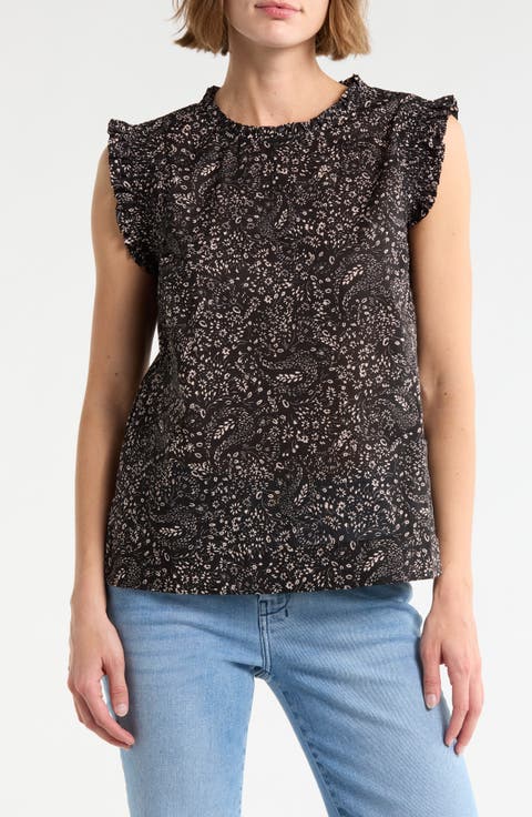 Smocked Ruffle Tank