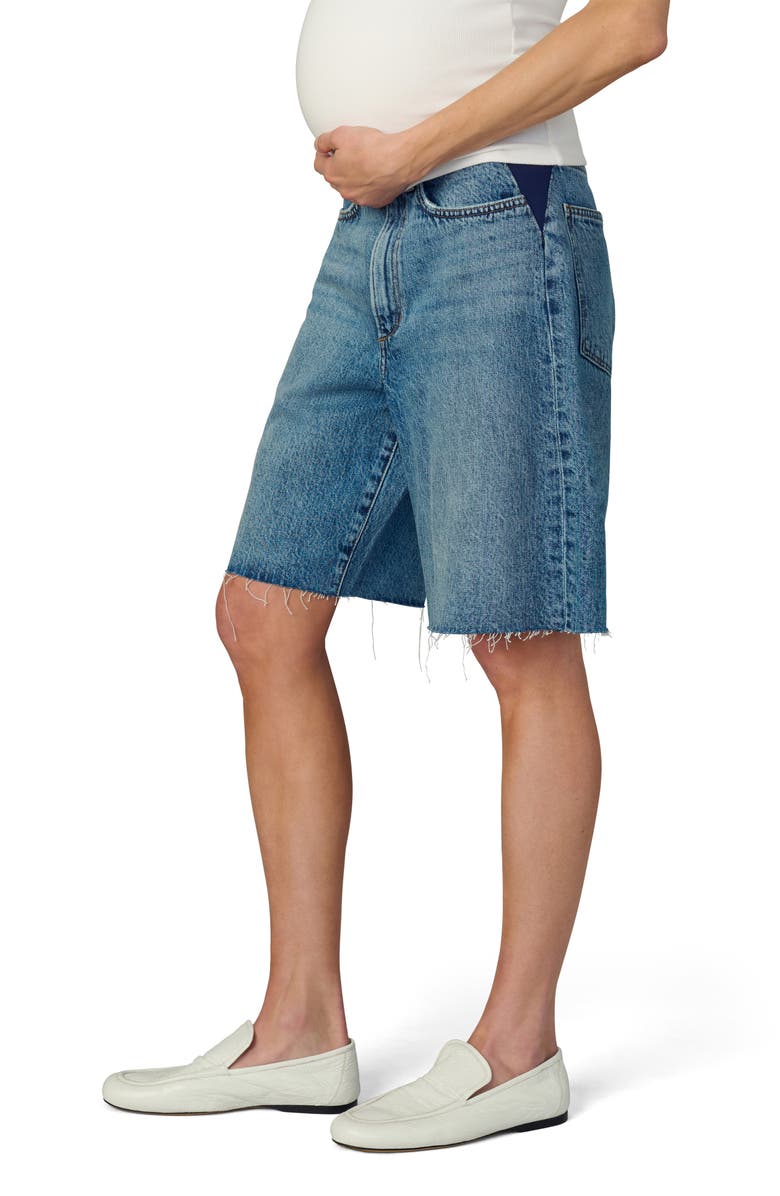 Joe's The Ryan Raw Hem Low Slung Baggy Bermuda Maternity Shorts, Alternate, color,
