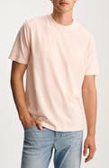 Mavi Jeans Pale Pink Slub Cotton Blend T-Shirt