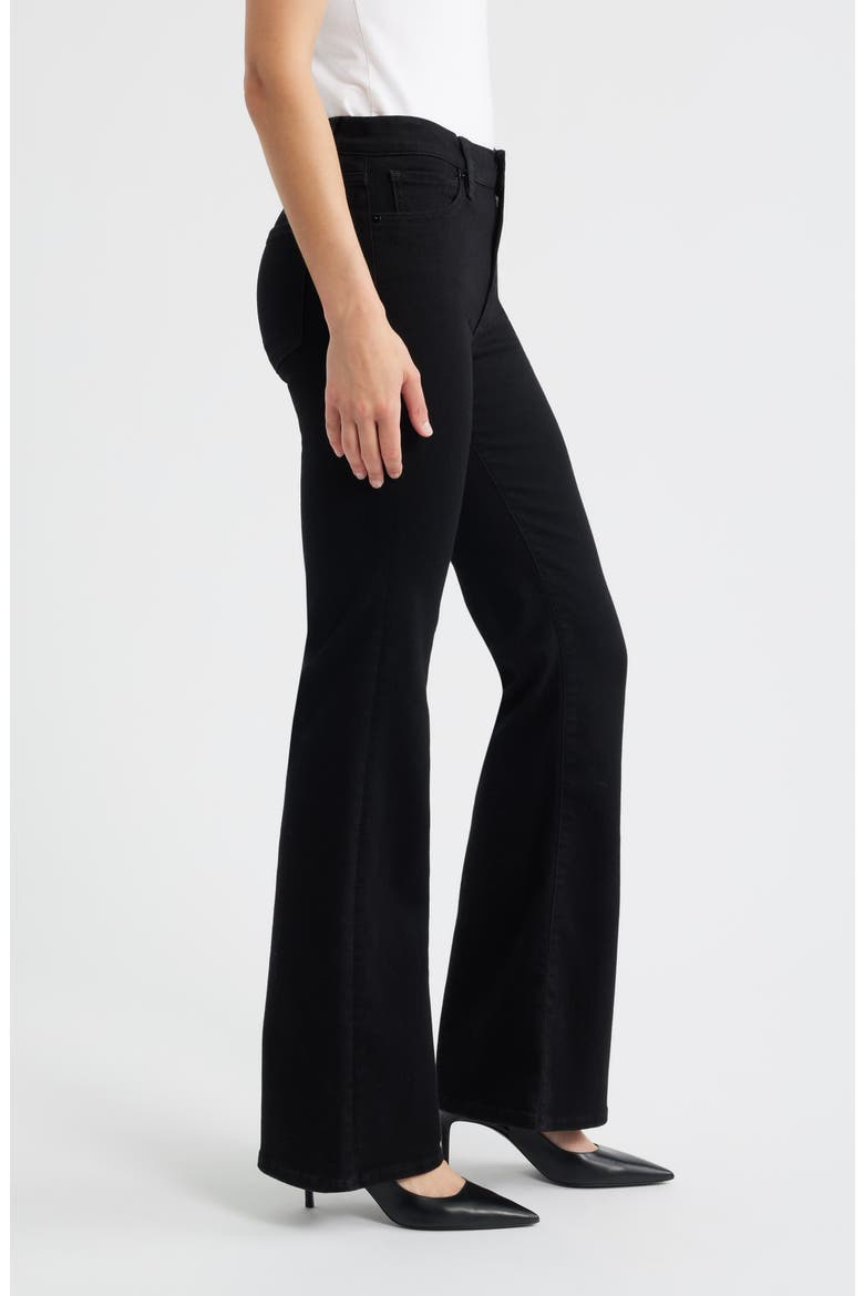 The Icon Flare Leg Jeans, Alternate, color, BLACK