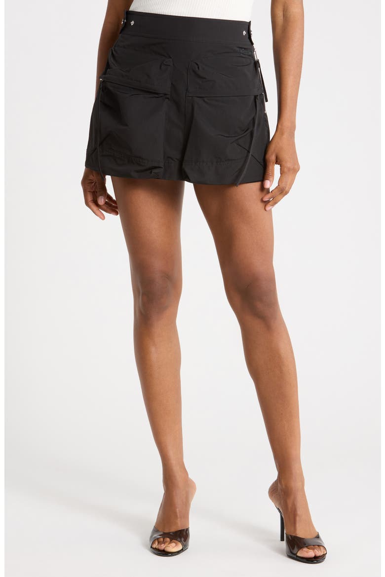 Utility Mini Skirt, Main, color, BLACK