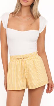 Petal & Pup Maura Rib Sweetheart Neck Top