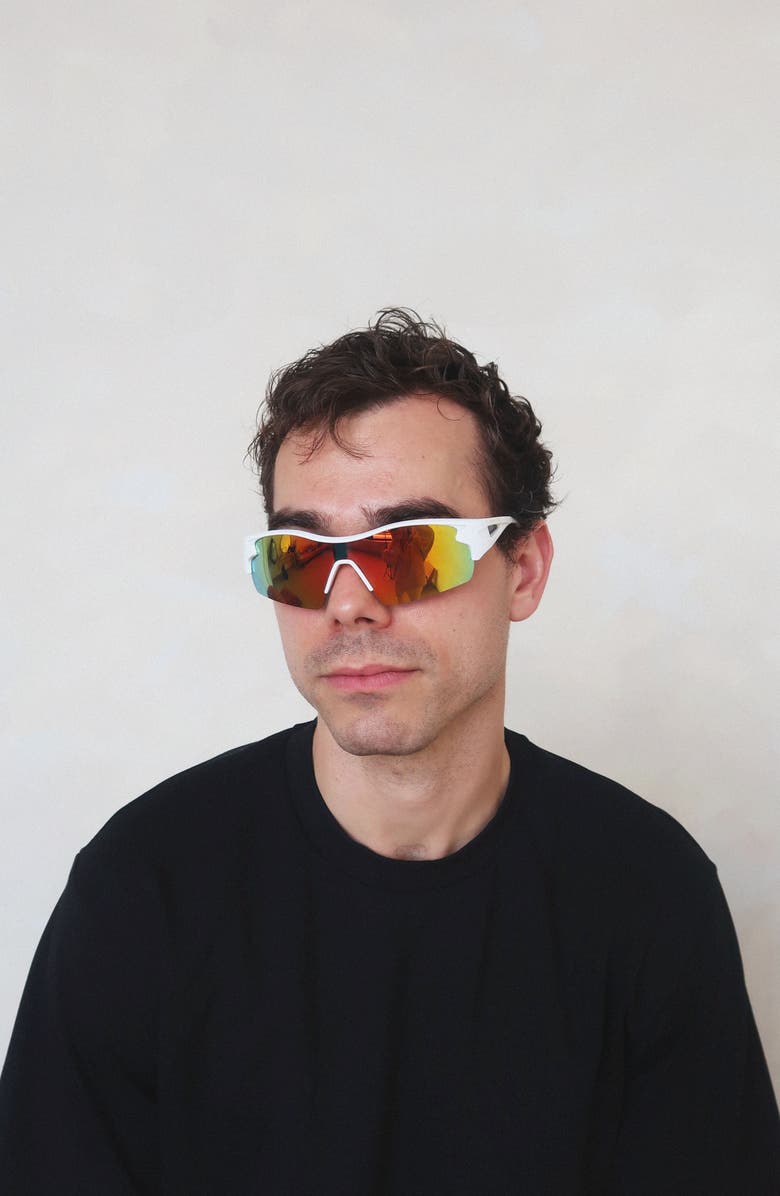 INDY Session Sport Polarized Sunglasses, Alternate, color, Mirror Rainbow