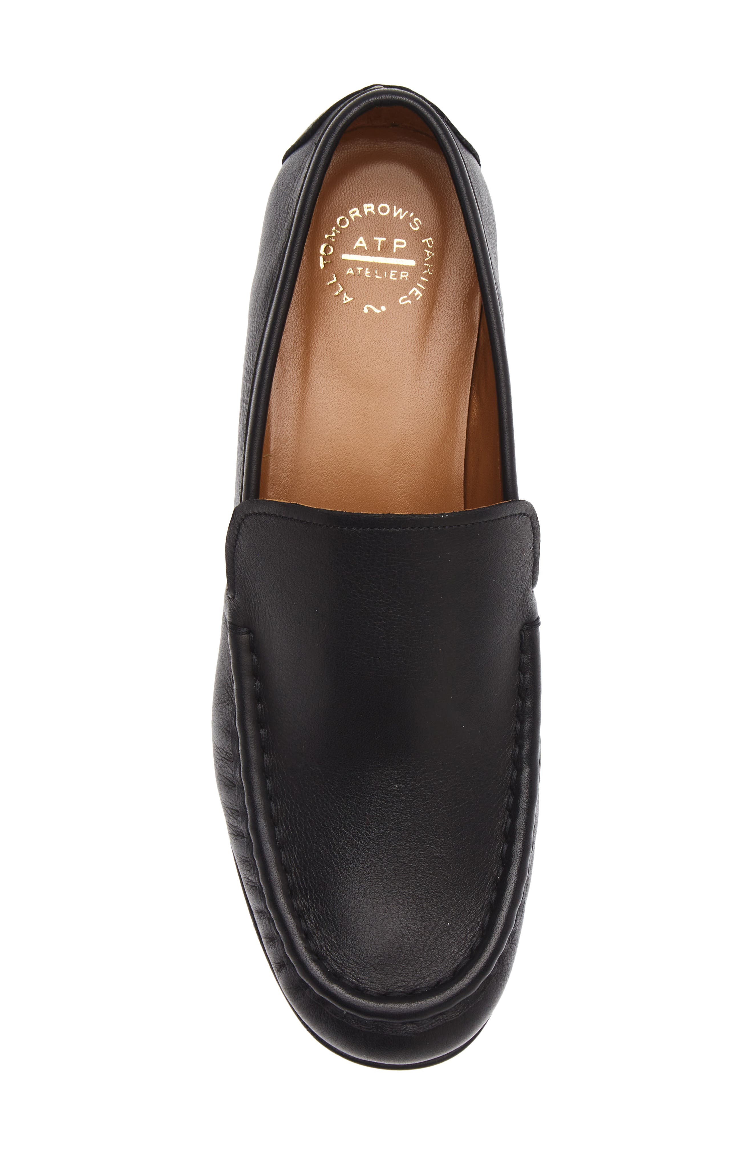 Rivello Leather Loafer, Alternate, color, BLACK