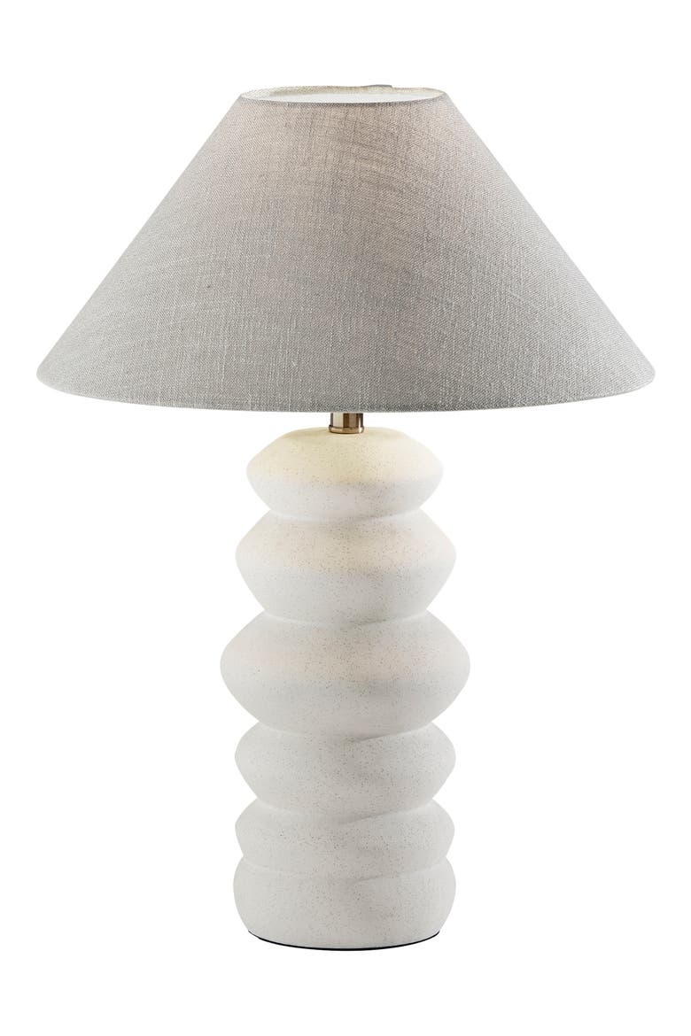 Marcey Ceramic Table Lamp, Main, color, MATTE OFF-WHITE CERAMIC