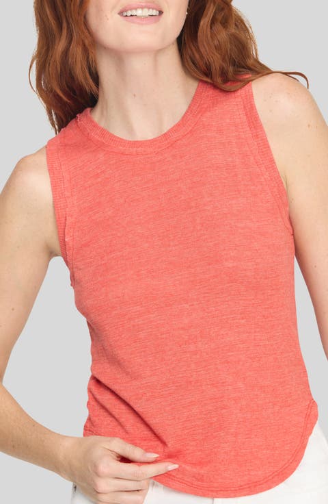 Libra Textured Rib Ringer Tank