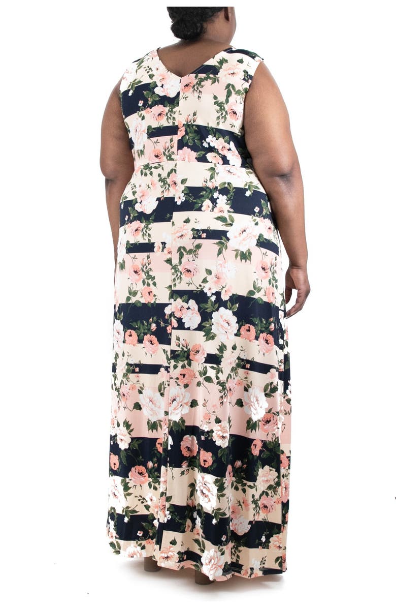 Nina Leonard Sleeveless Maxi Dress, Alternate, color, 