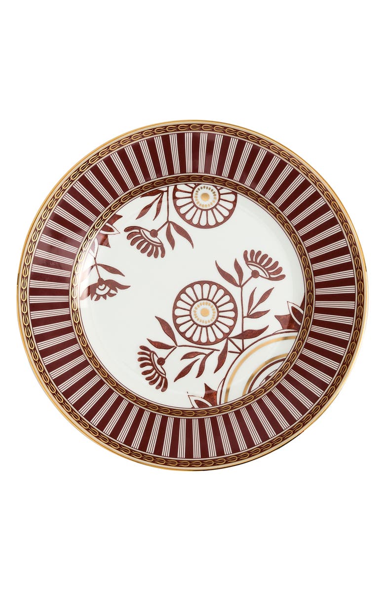 Wedgwood Red Splendor 22K Gold Accent Bone China Side Plate, Main, color, Multi
