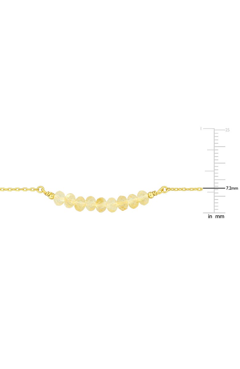 DELMAR Beaded Citrine Bracelet & Necklace Set, Alternate, color, Yellow Gold/ Citrine