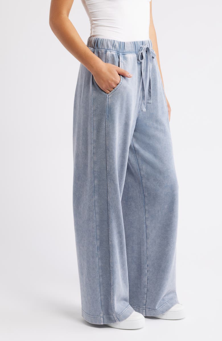 CITY BLUES Side Stripe Lounge Pants, Alternate, color, Chambray Blue