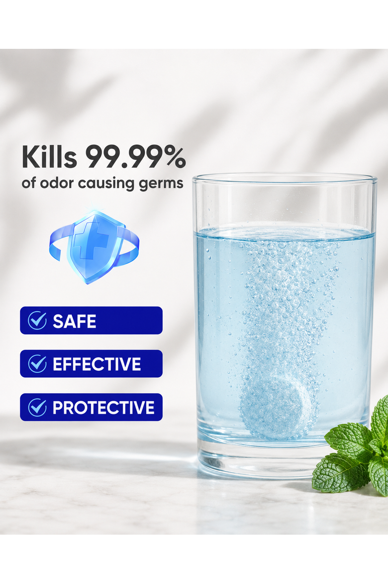 Retainer and Dental Appliance Cleaning Tablets, Alternate, color, Mint Blue