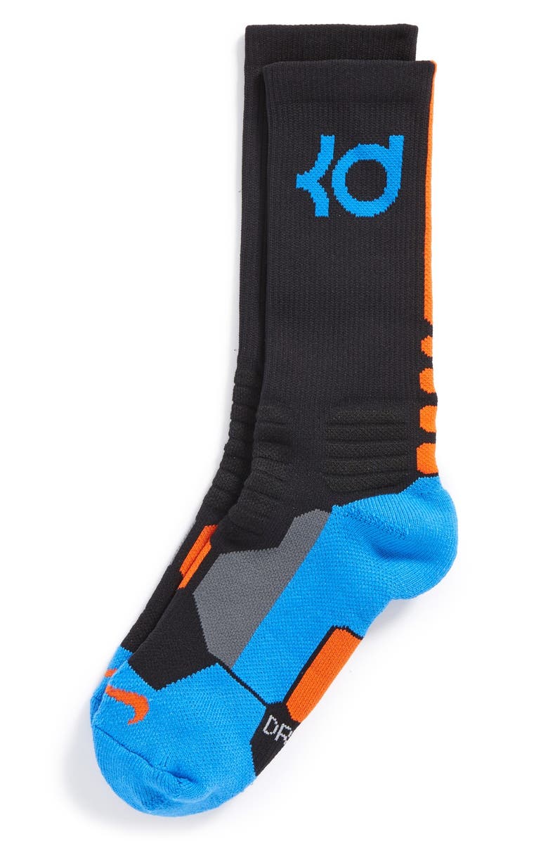 Nike 'KD Hyper Elite' Basketball Socks, Main, color,