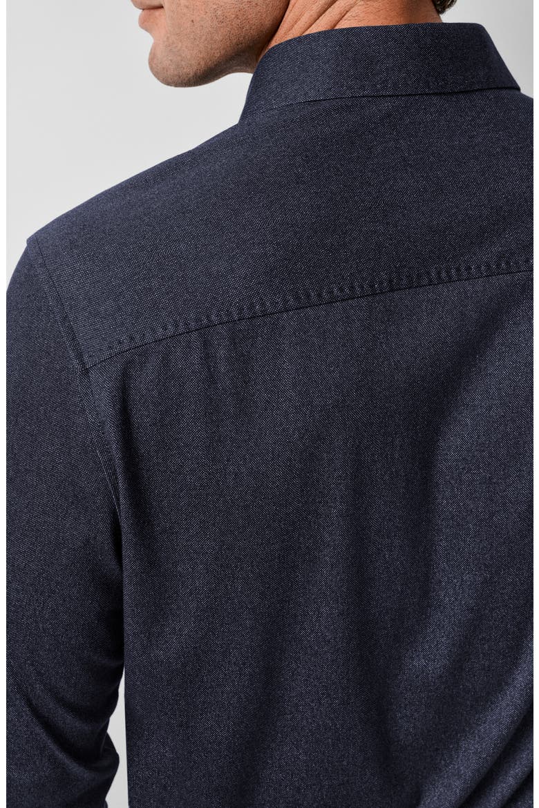 Pima Cotton Button Up Shirt, Alternate, color, NAVY