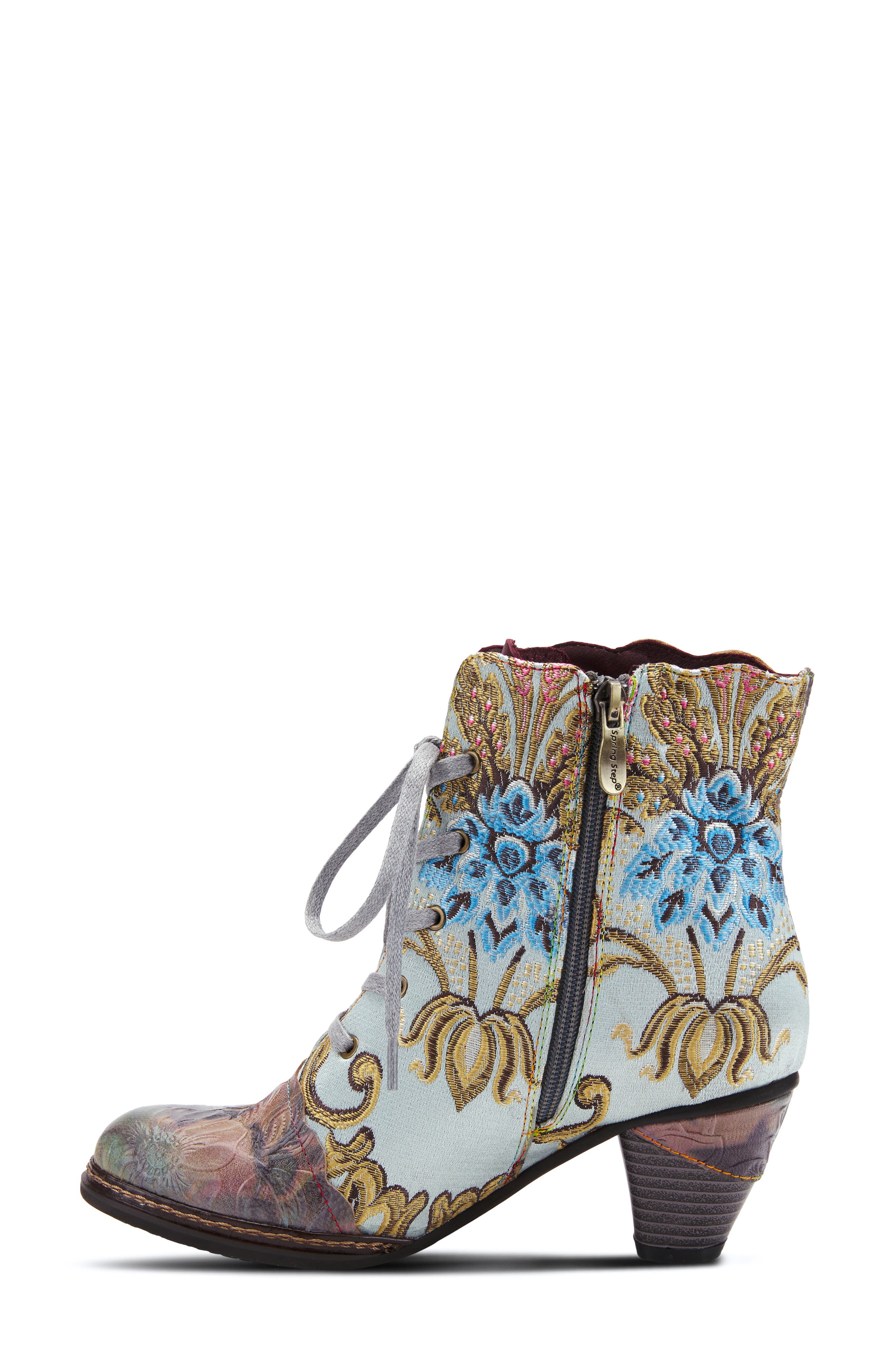 L'Artiste Siren Bootie, Alternate, color, MINT GREEN MULTI