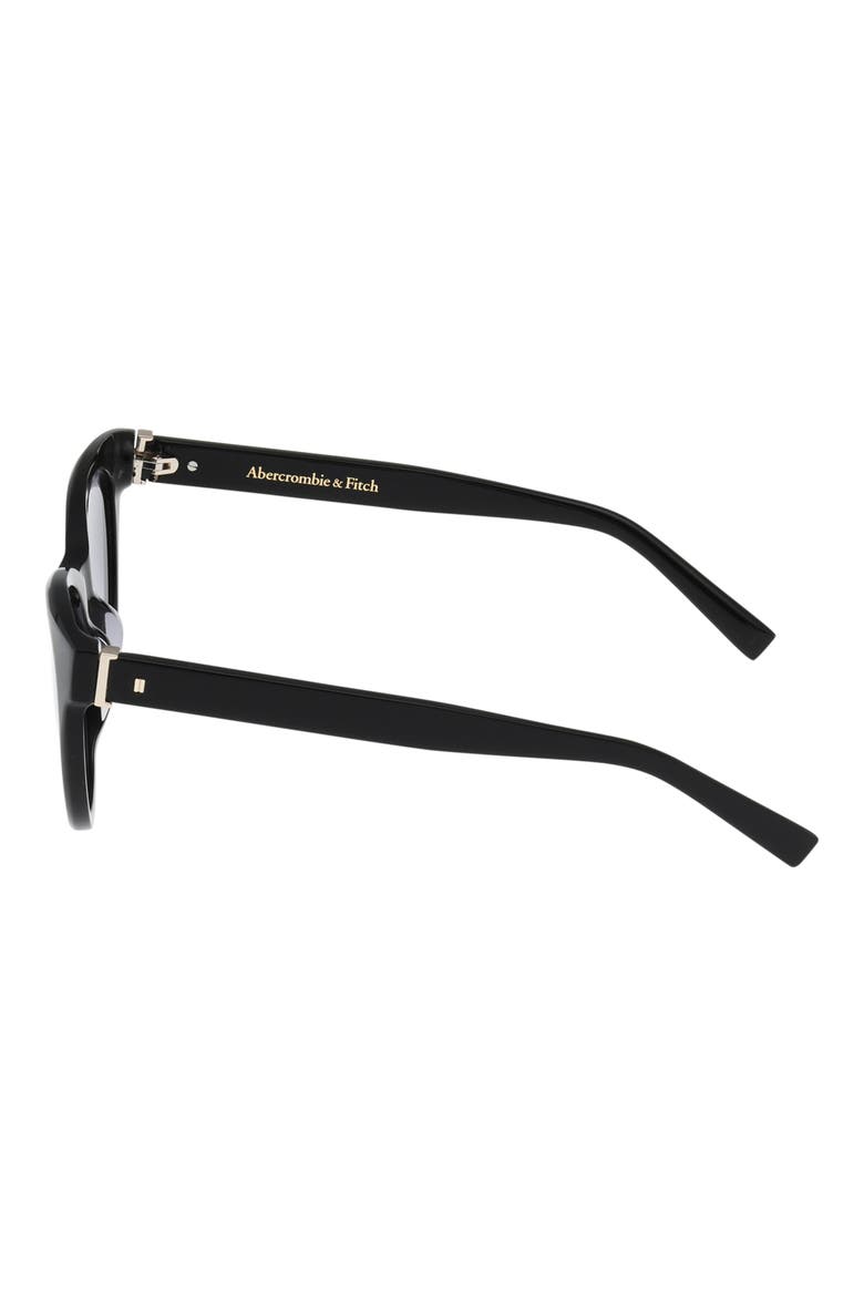 52mm Gradient Cat Eye Sunglasses, Alternate, color, SHINY BLACK / GRADIENT SMOKE