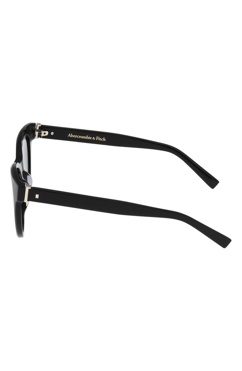 ABERCROMBIE & FITCH 52mm Gradient Cat Eye Sunglasses, Alternate, color, Shiny Black / Gradient Smoke