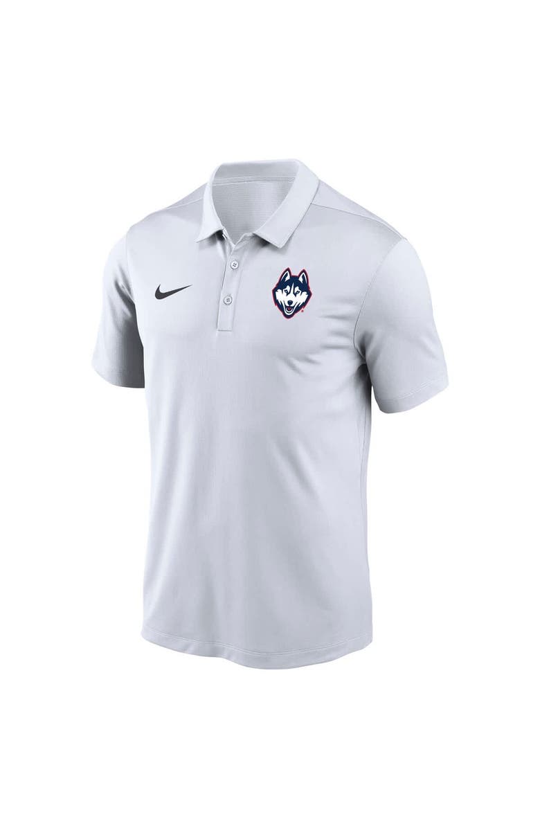 Nike Men's Nike White UConn Huskies Victory Solid Performance Polo, Alternate, color, White