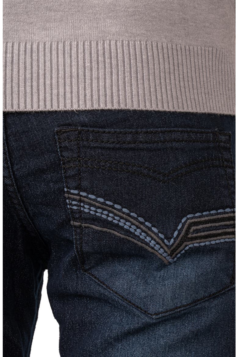 5 Pocket Stretch Jeans, Alternate, color, DARK BLUE