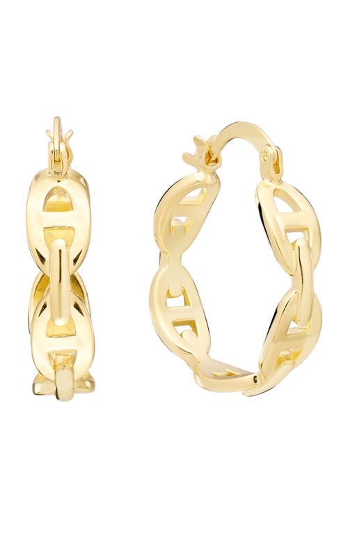 Athra Luxe Mariner Link Hoop Earrings