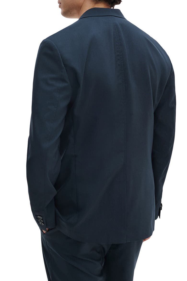 Skeleton Wool Blazer, Alternate, color, NAVY